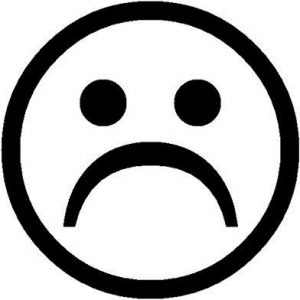 sad emoticon