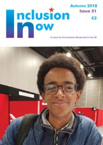 Cover of Inclusion Now 1 featuring young man in glasses (Amen Tesfay)