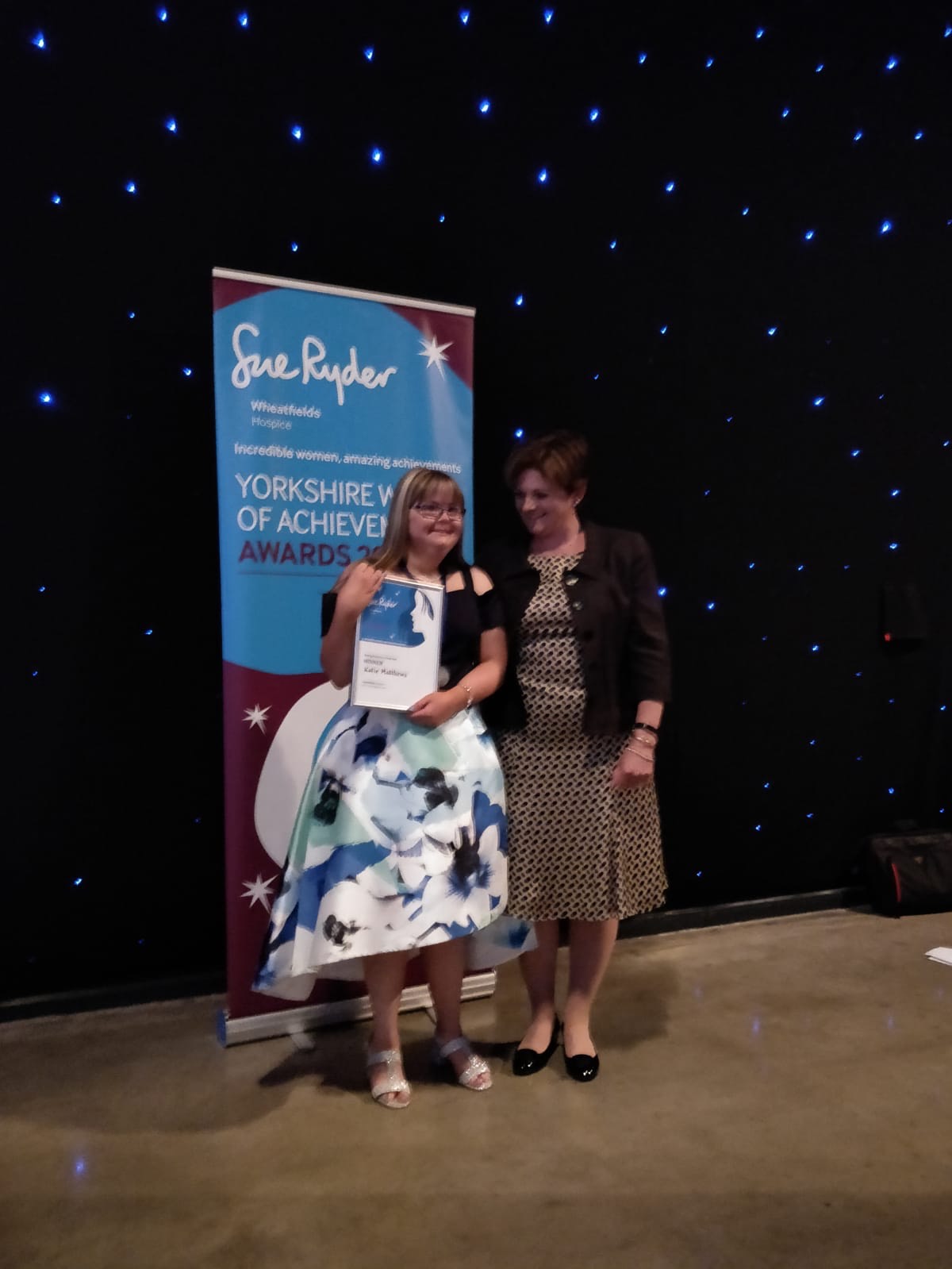 Collecting my Young Achiever of the Year Award