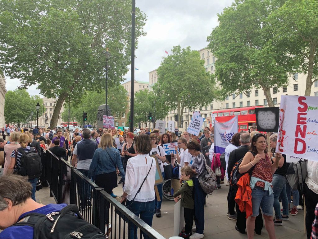 Crowd at demo