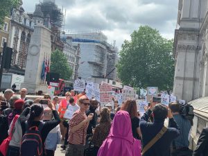 Crowd at march