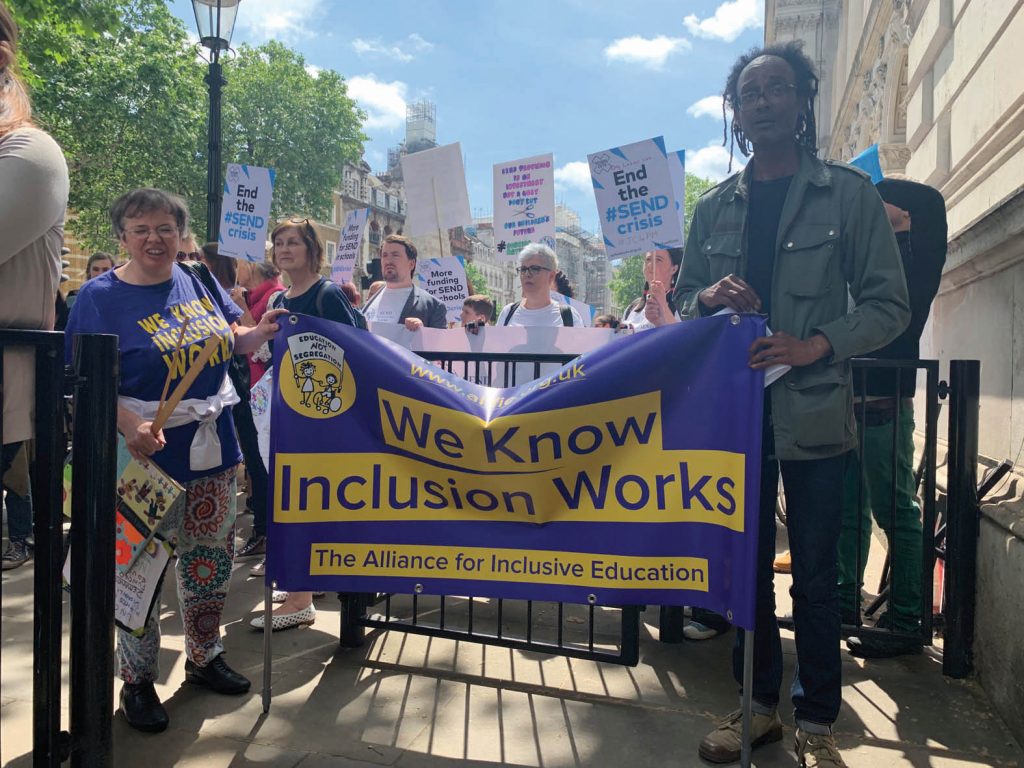 ALLFIE's "We know inclusion works" banner