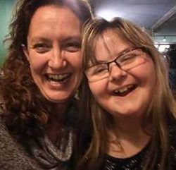 Katie with a colleague
