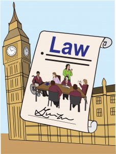 Graphic illustrating Parliament education law