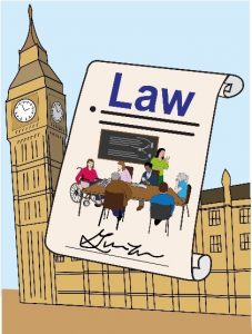 Education law and policy: image of education law document and Parliament