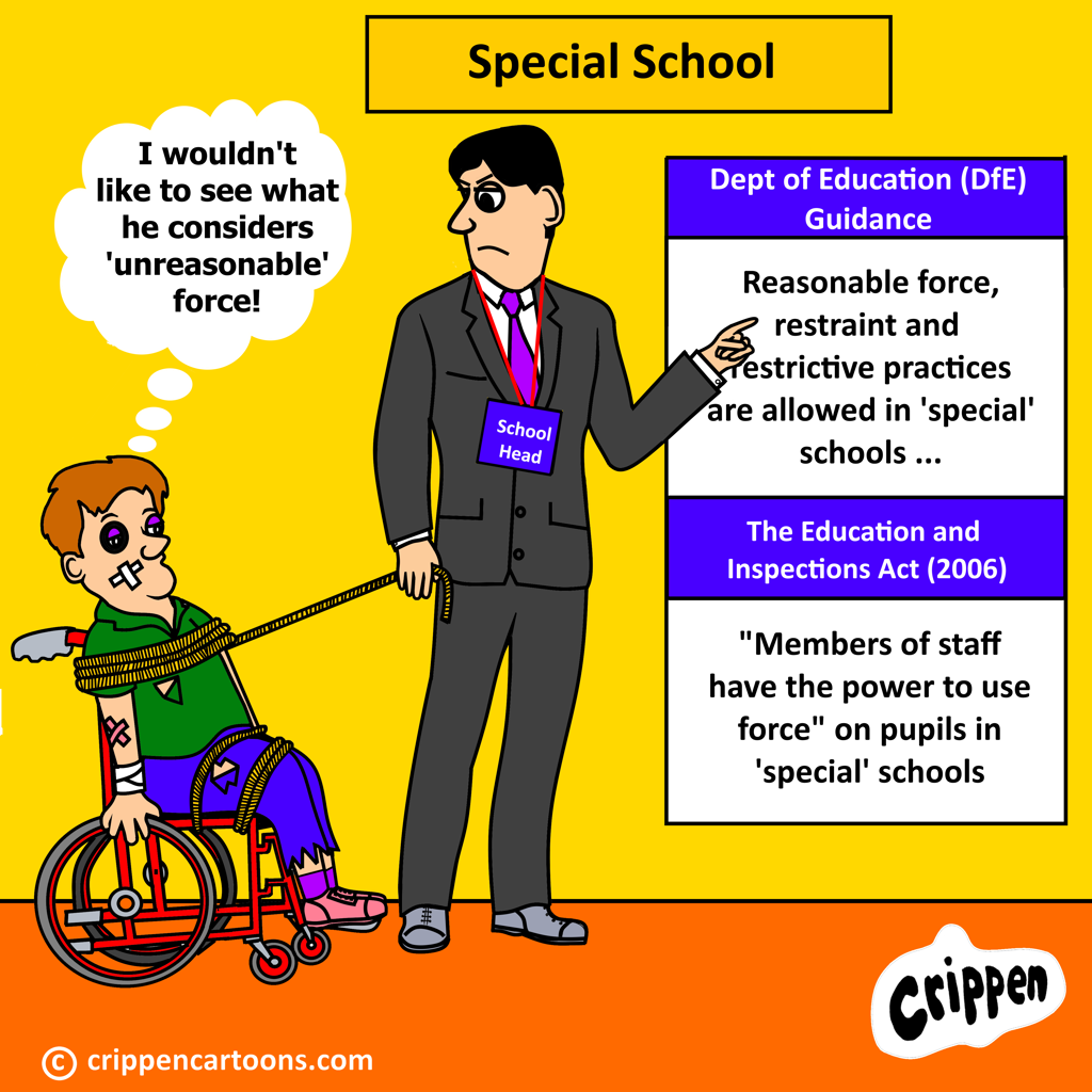 Masking abuse as restraints and behaviour management in Segregated Education Settings