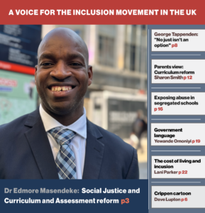 Inclusion Now 71 cover, featuring Dr Edmore Masendeke.